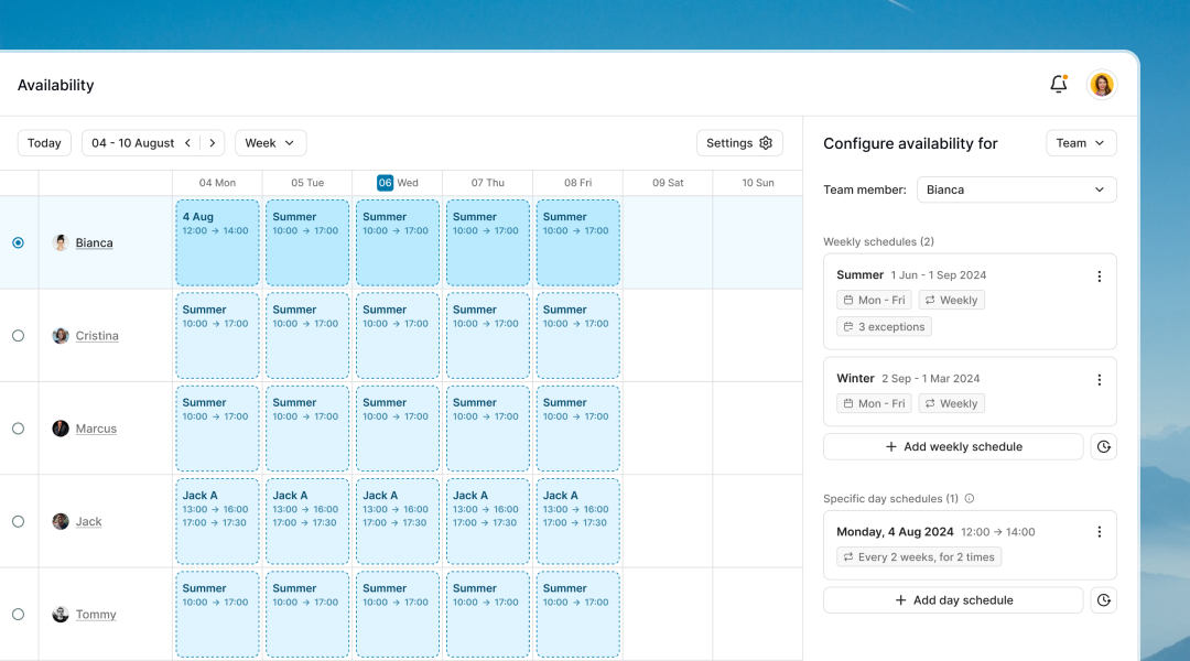 Availability configurator project